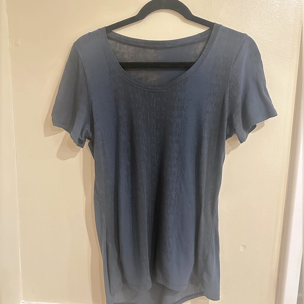 Lululemon Sheer Navy Tee